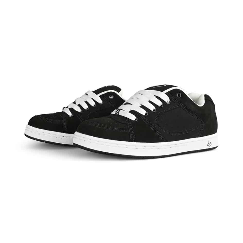 eS Accel Slim Mid Skate Shoes - Black/White/Silver