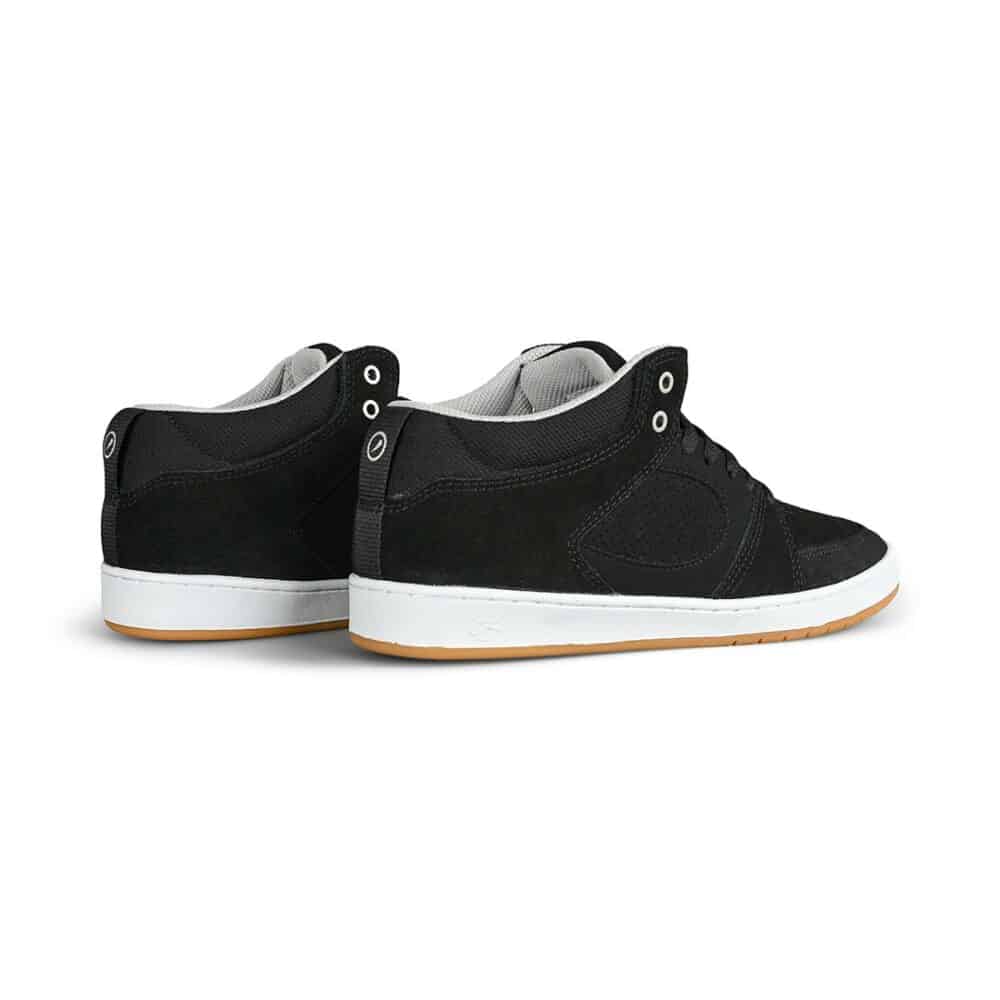 eS Accel Slim Mid Skate Shoes - Black/White/Silver