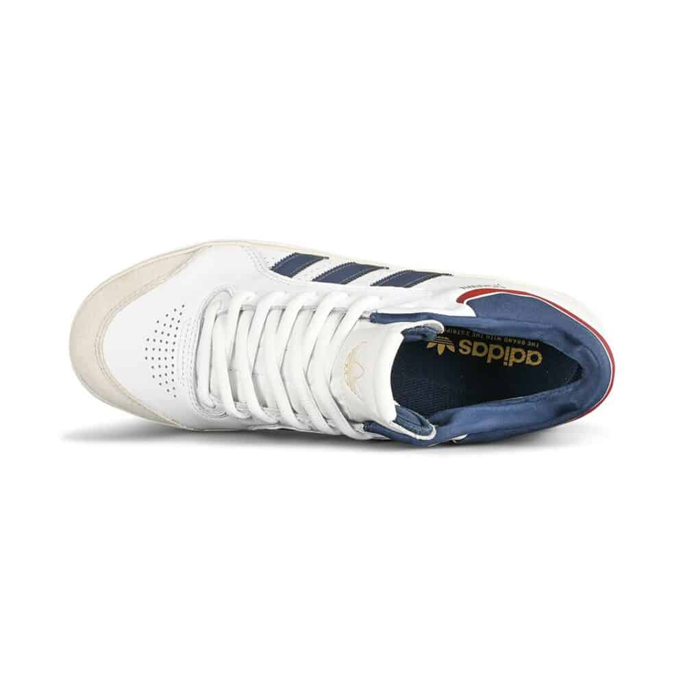 Adidas Tyshawn Skate Shoes - White/Collegiate Navy/Grey