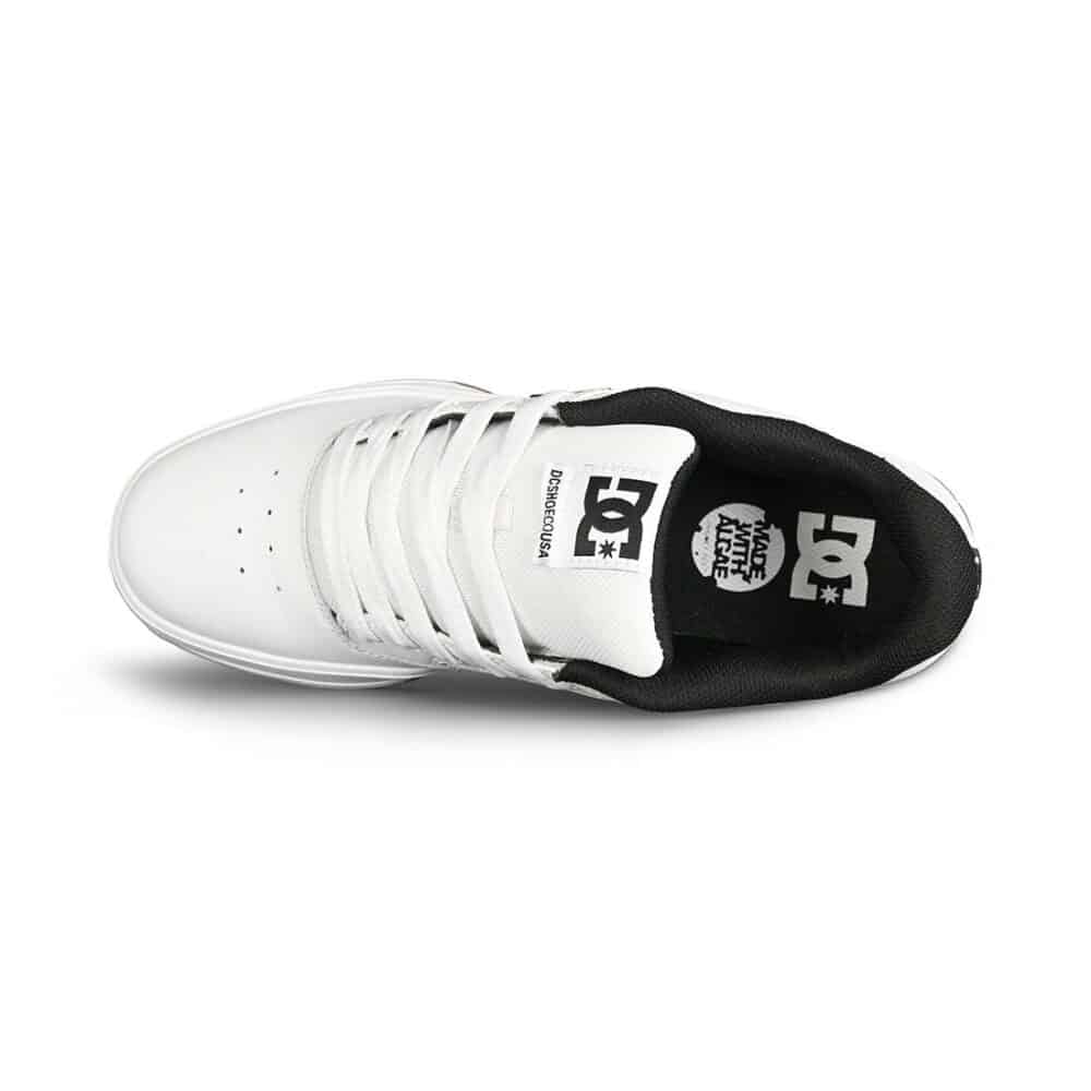 DC Central Low Top Skate Shoes - White/Black/Gum