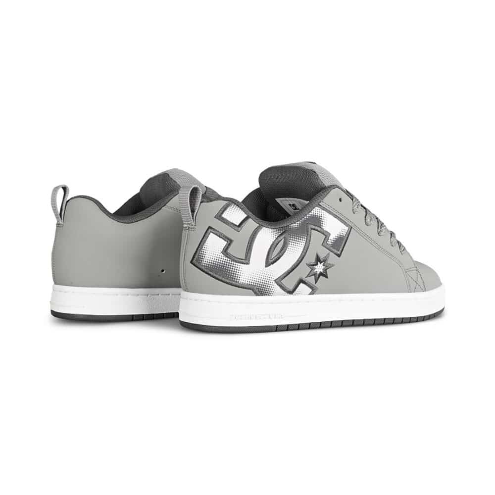 DC Court Graffik Skate Shoes - Grey/Grey/Grey