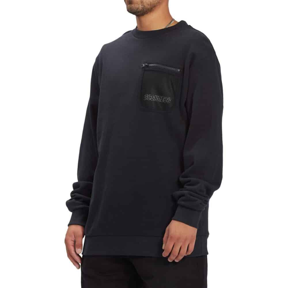 DC Recoil Tech Crew Neck Sweatshirt - Black