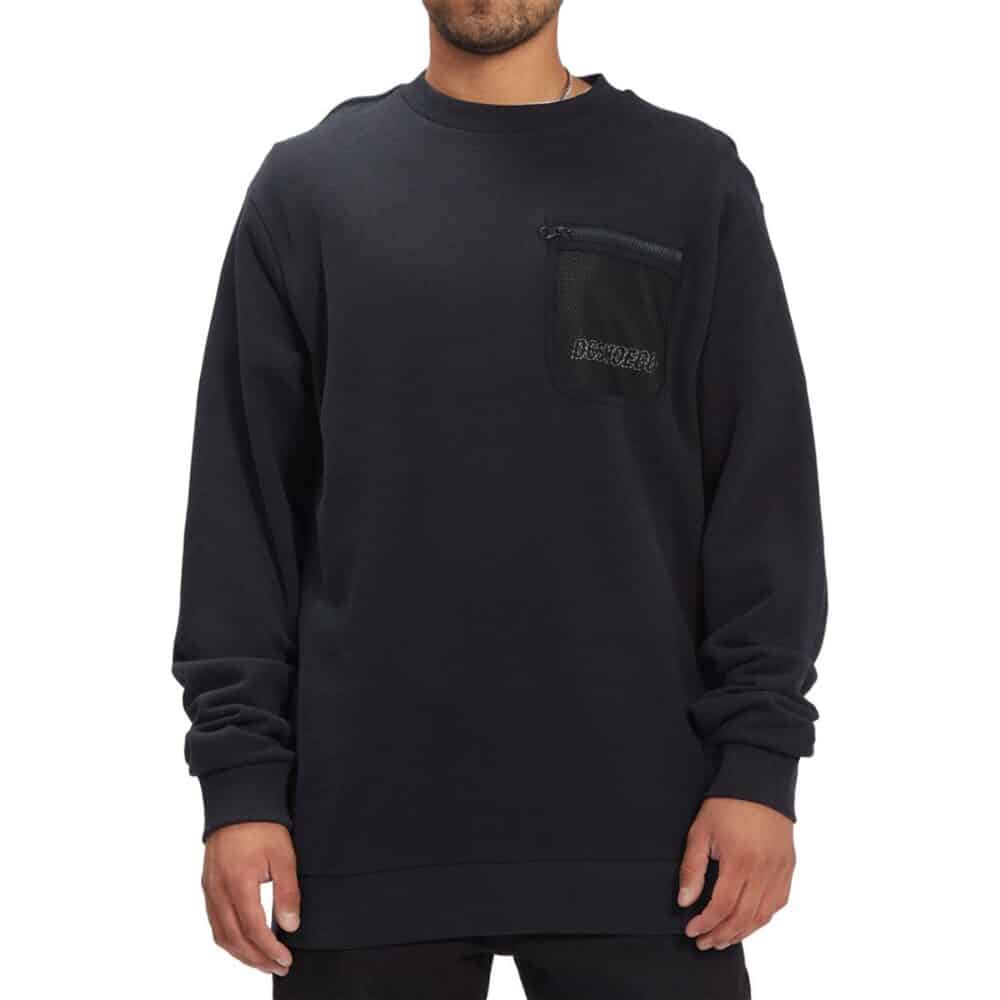 DC Recoil Tech Crew Neck Sweatshirt - Black