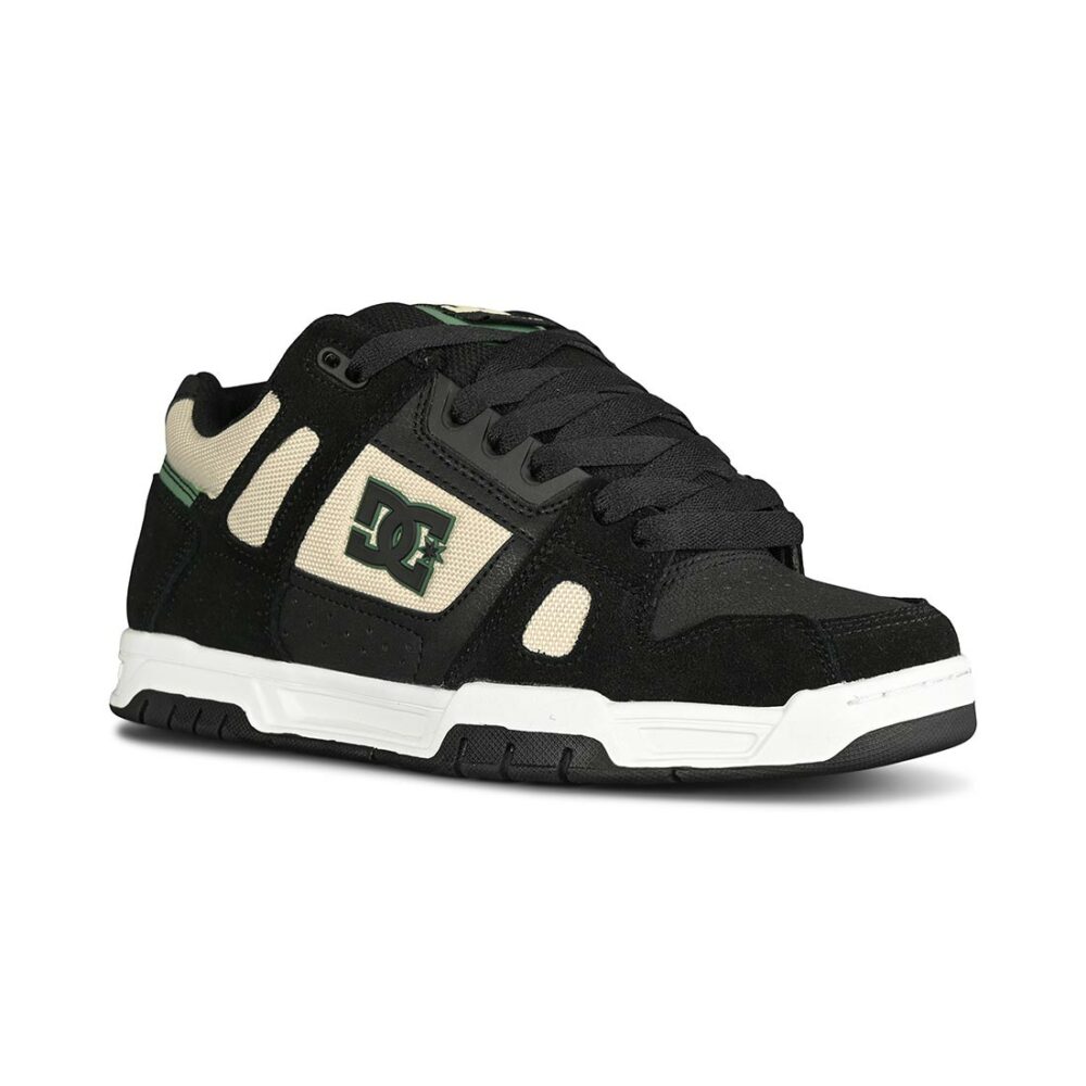 DC Stag Skate Shoes - Tan/Green