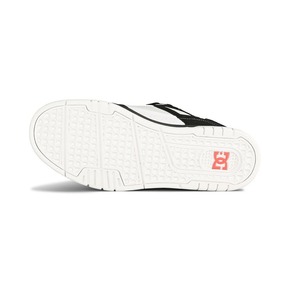 DC Stag Skate Shoes - White/Black/Red