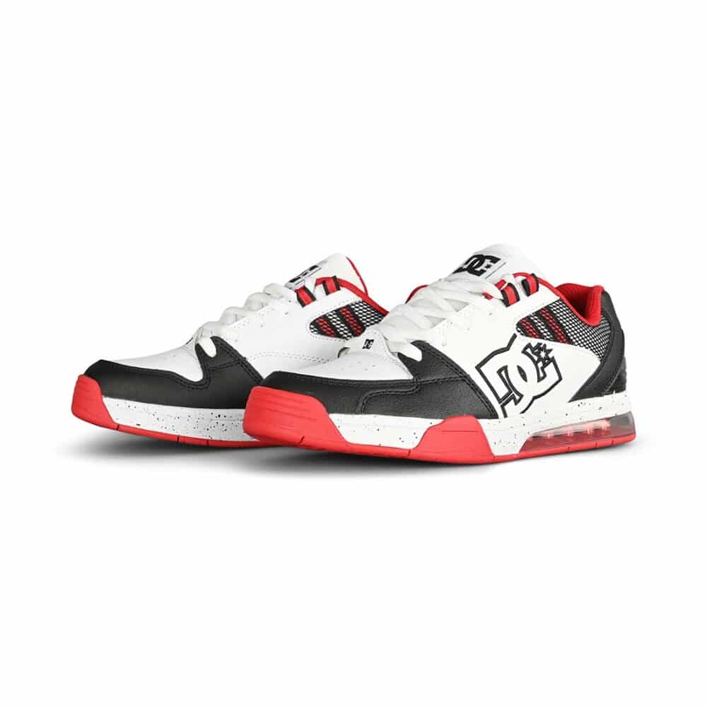 DC Versatile Skate Shoes - White/Black/Athletic Red