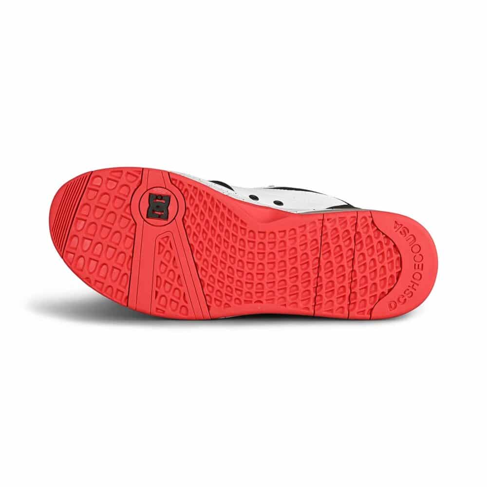DC Versatile Skate Shoes - White/Black/Athletic Red