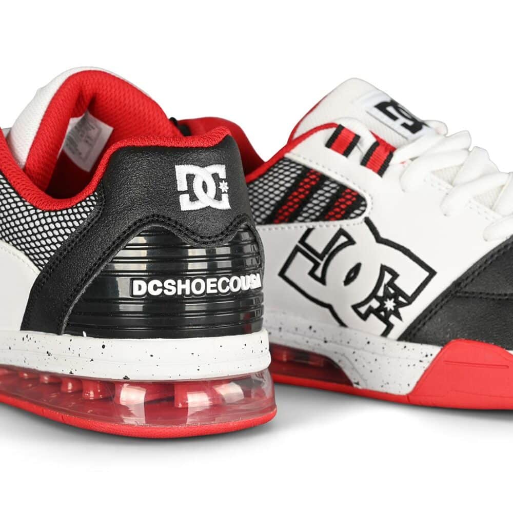 DC Versatile Skate Shoes - White/Black/Athletic Red