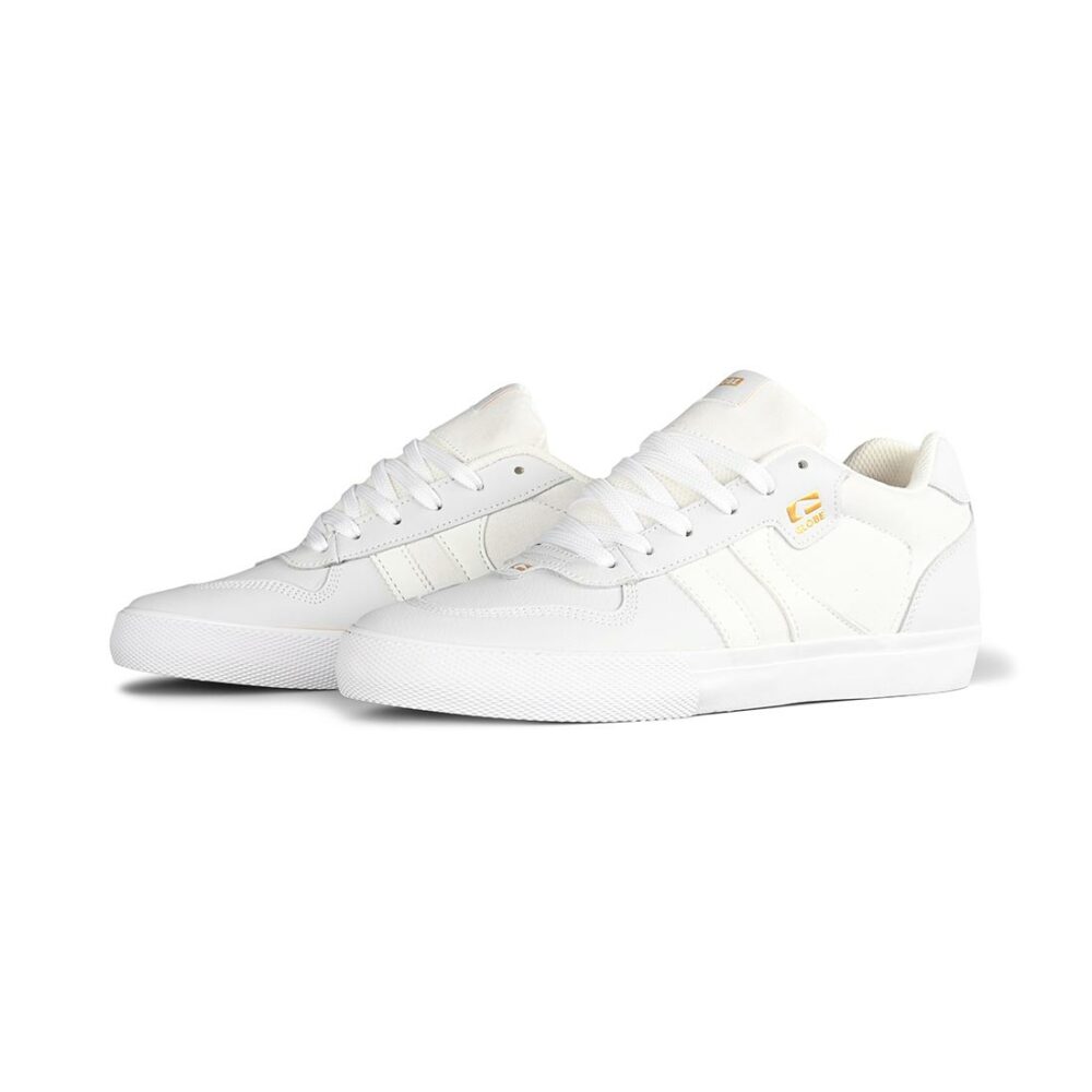 Globe Encore 2 Skate Shoes - White/Gold Dip