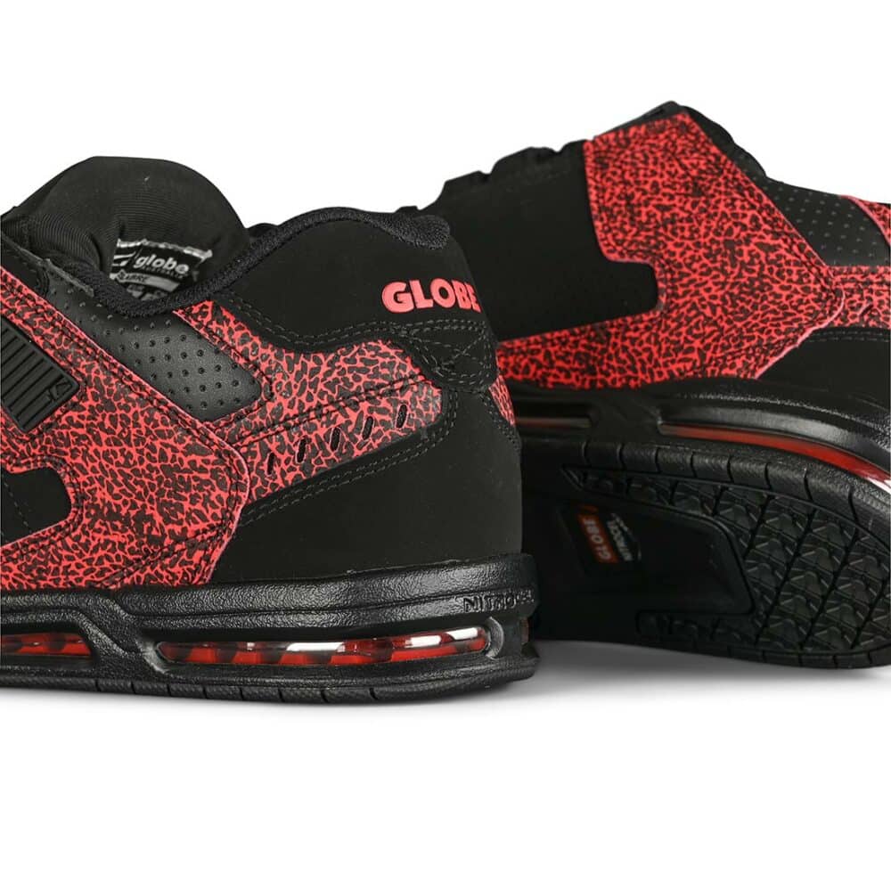 Globe Sabre Skate Shoes - Black/Red Stipple