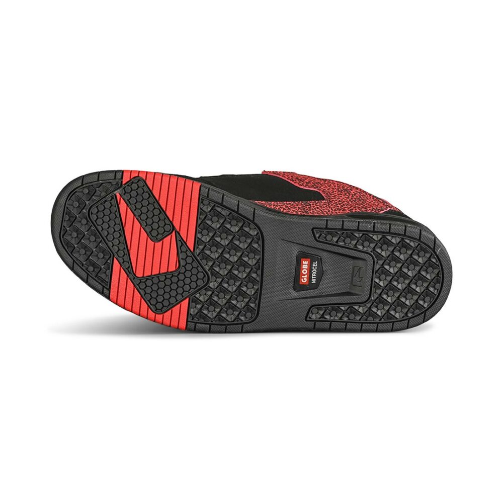 Globe Sabre Skate Shoes - Black/Red Stipple