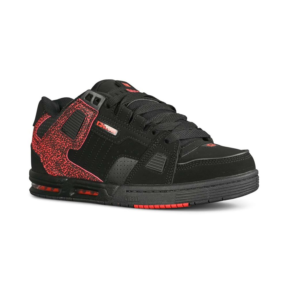 Globe Sabre Skate Shoes - Black/Red Stipple