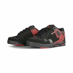Globe Sabre Skate Shoes Black Red Stipple Supereight