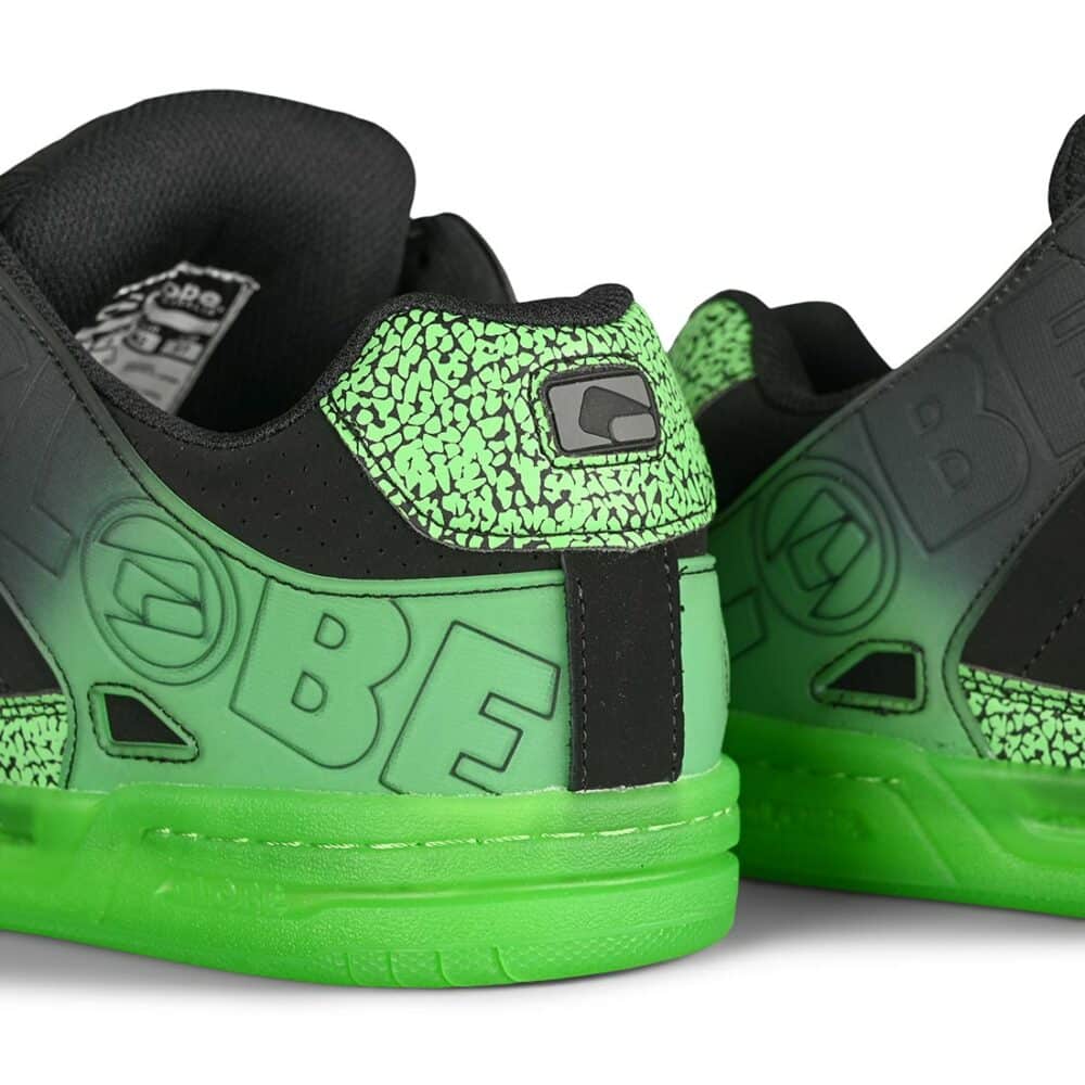 Globe Tilt Skate Shoes - Black/Green Stipple