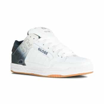 Globe Tilt Skate Shoes - White/Blue Stipple