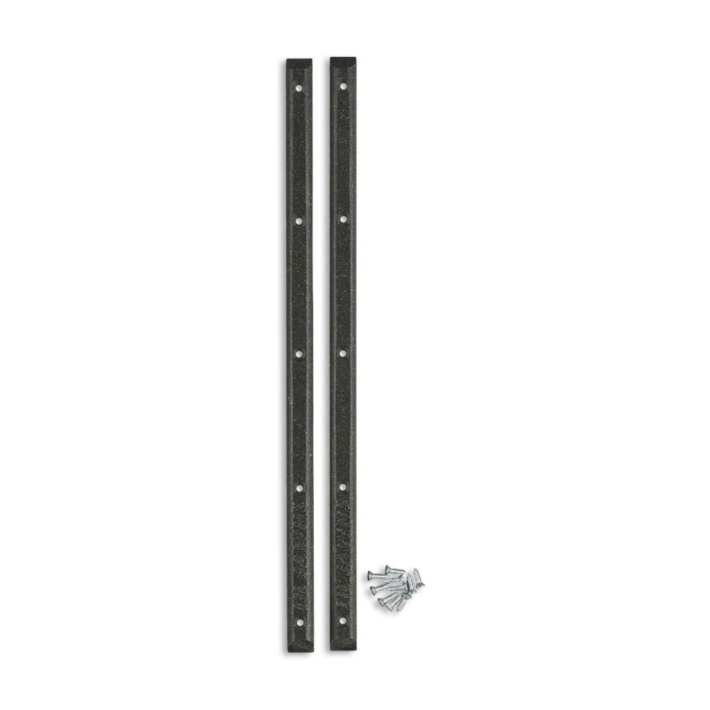 Lil Jawns Standard Skateboard Rails (2 Pack) - Black