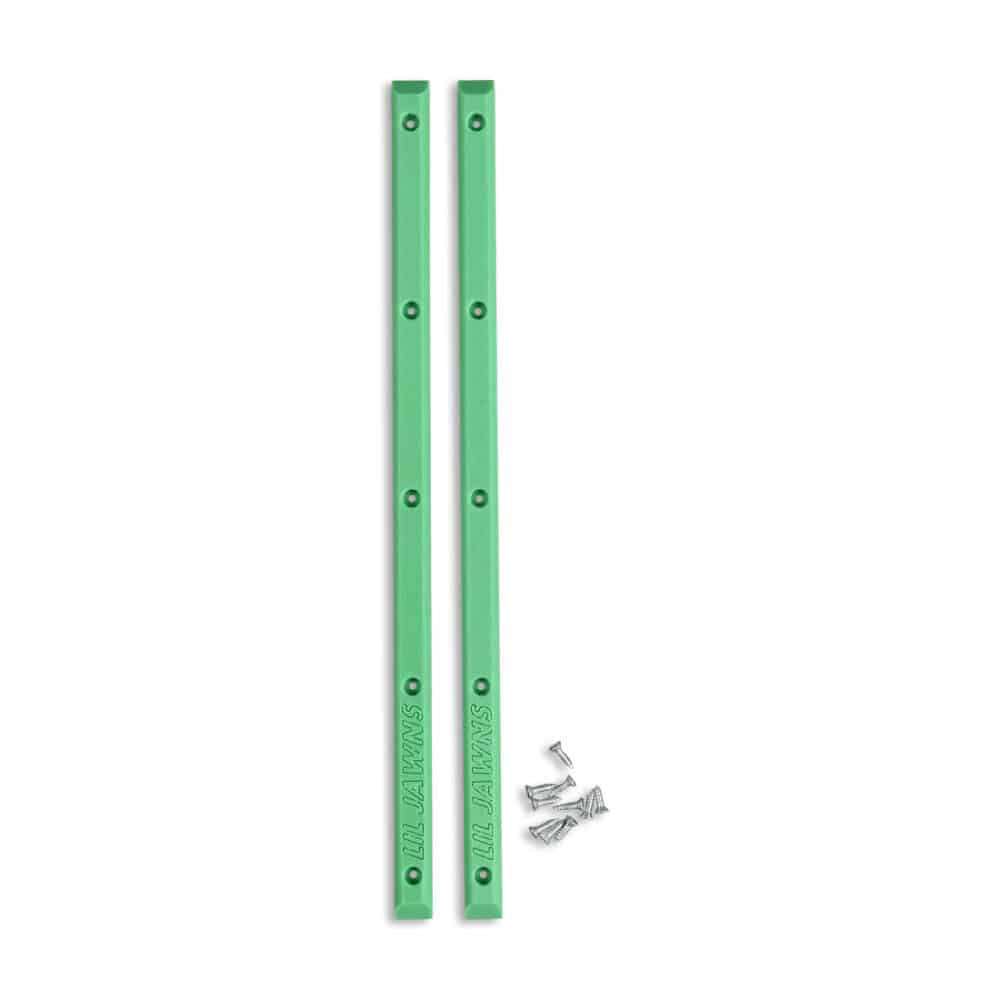 Lil Jawns Standard Skateboard Rails (2 Pack) - Green