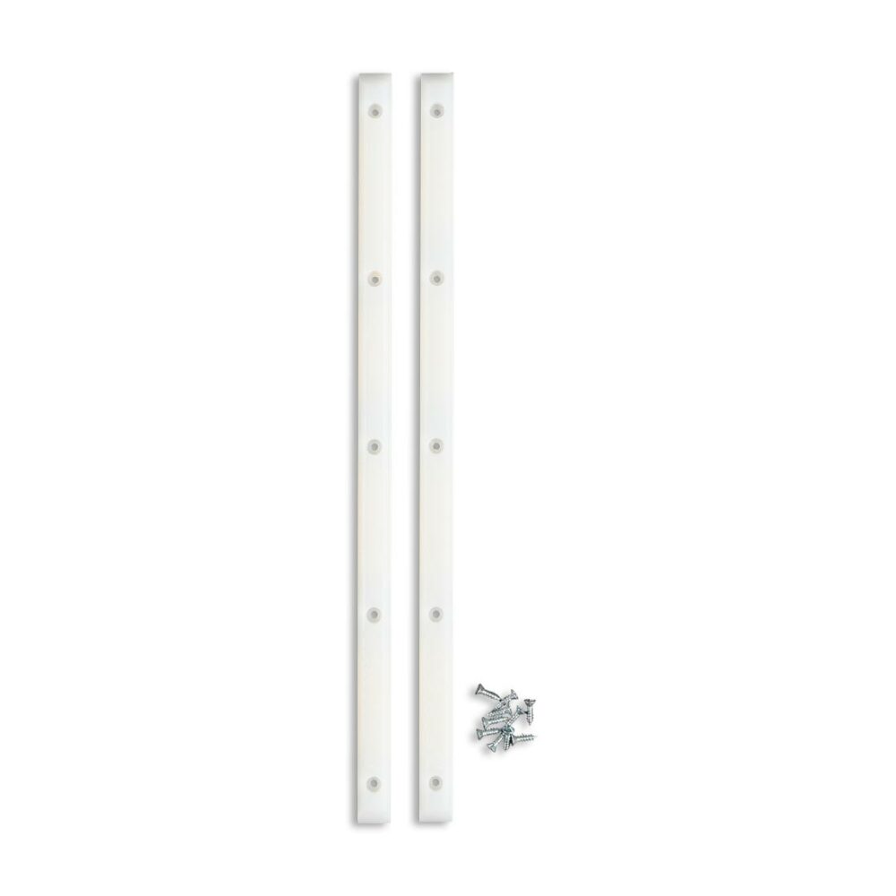 Lil Jawns Standard Skateboard Rails (2 Pack) White