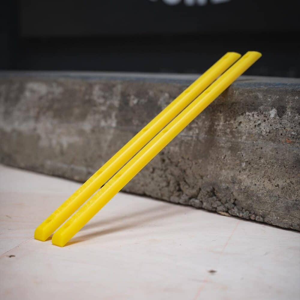 Lil Jawns Standard Skateboard Rails (2 Pack) - Yellow