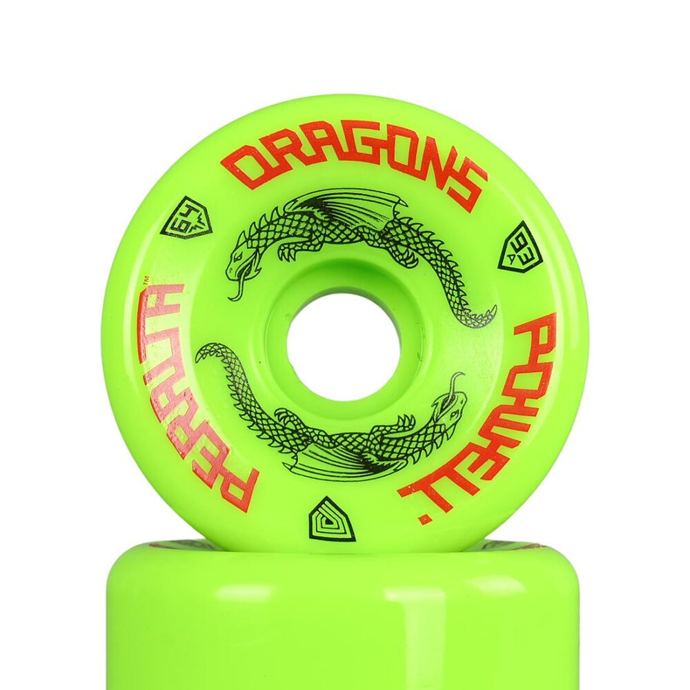 Powell Peralta Dragon Formula G-Bones 93a 64mm Skateboard Wheels - Green