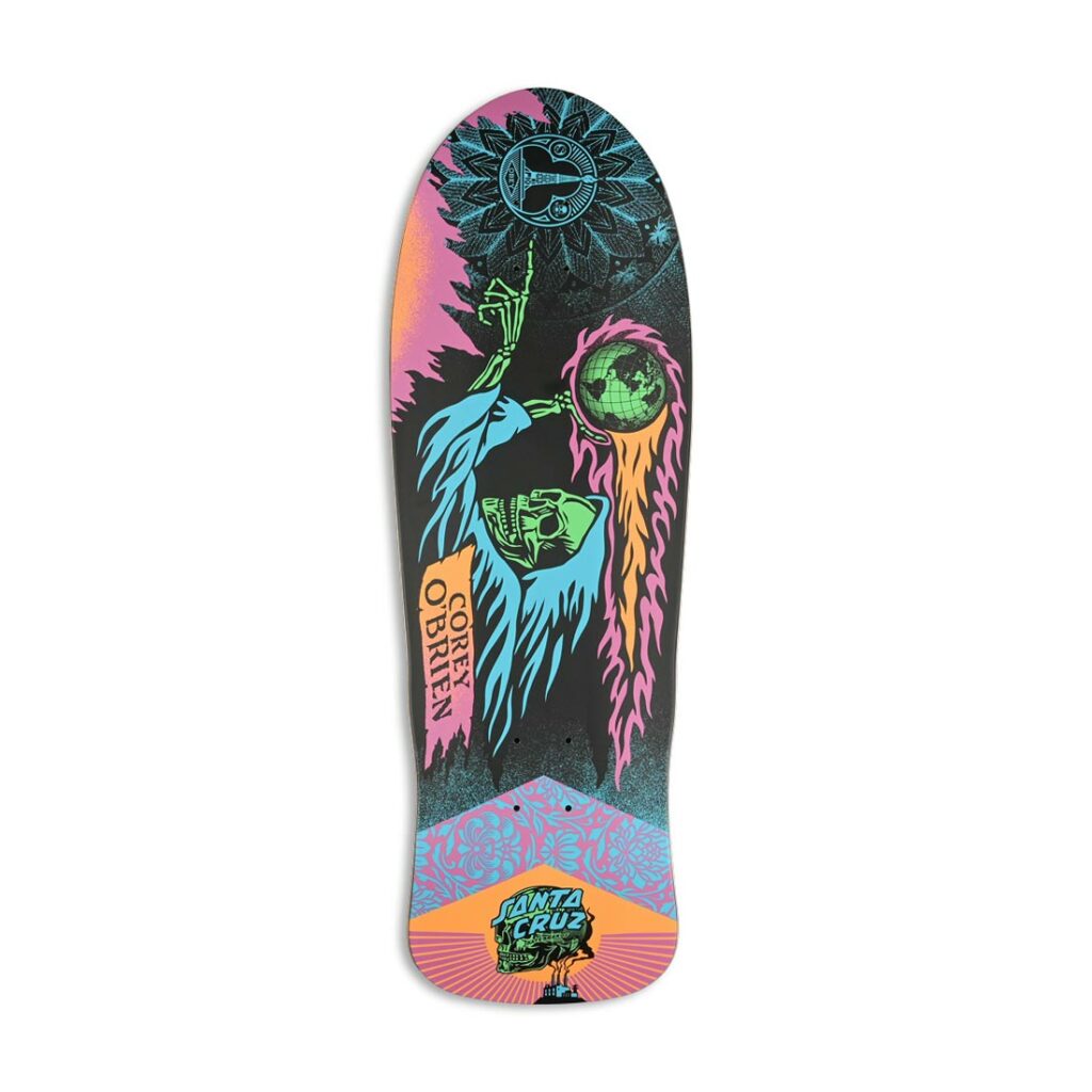 Santa Cruz x Shepard Fairey O'Brien Reaper 9.85" Skateboard Deck