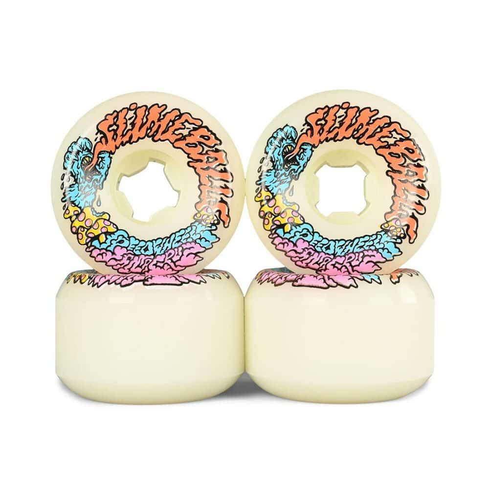 Slime Balls Vomit Mini 97a 56mm Skateboard Wheels - White