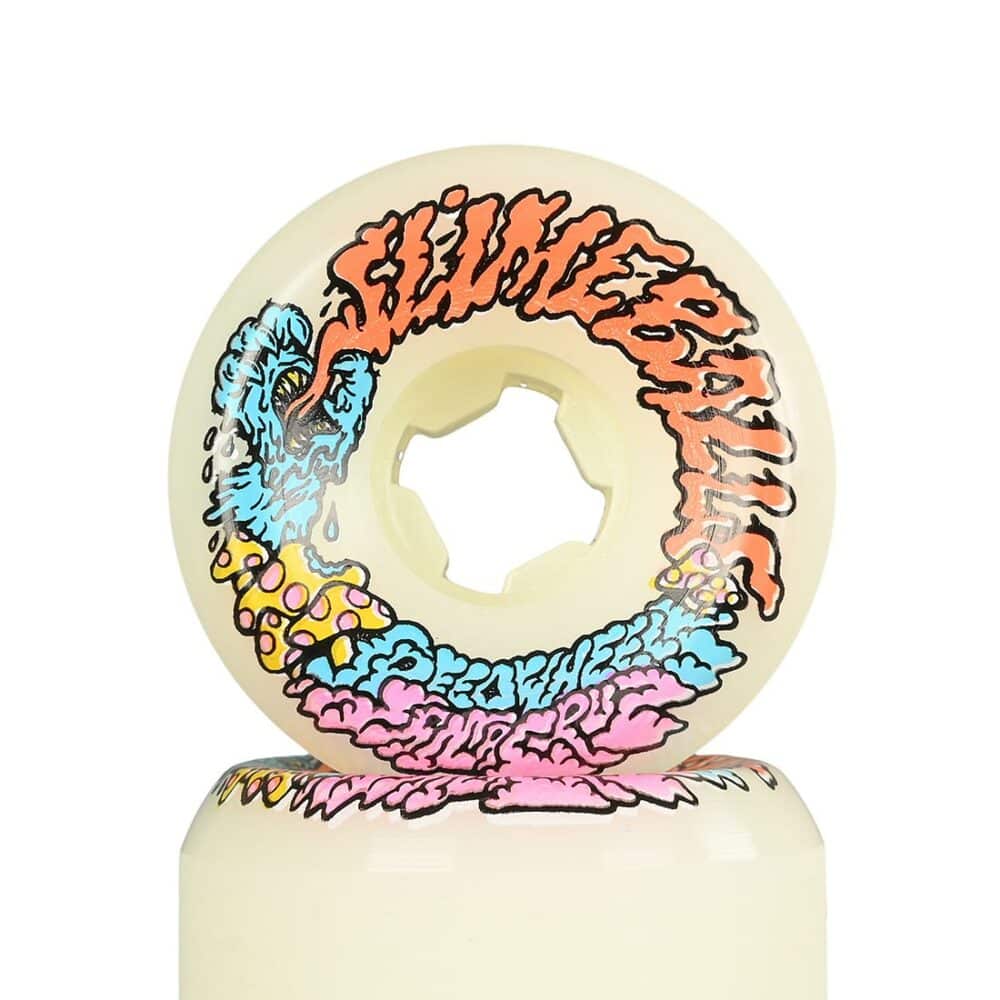 Slime Balls Vomit Mini 97a 56mm Skateboard Wheels - White