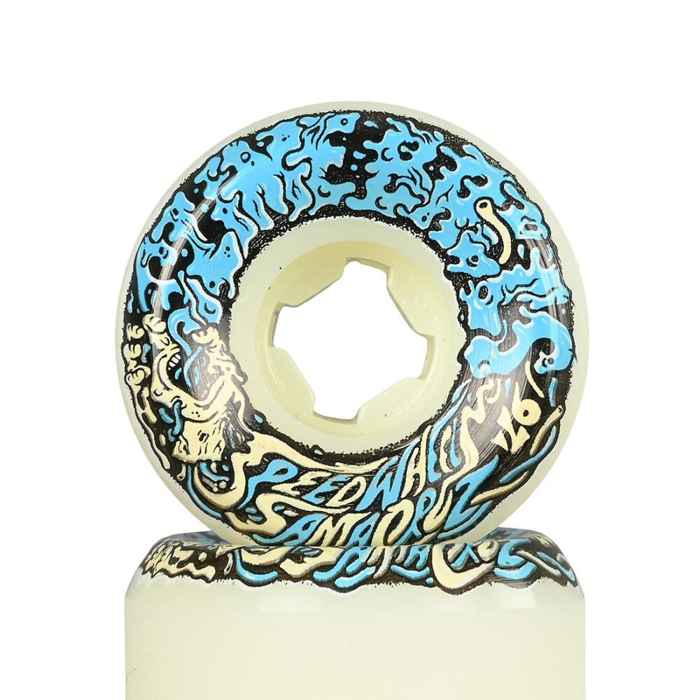 Slime Balls Vomit Mini II 97a 53mm Skateboard Wheels - White/Blue