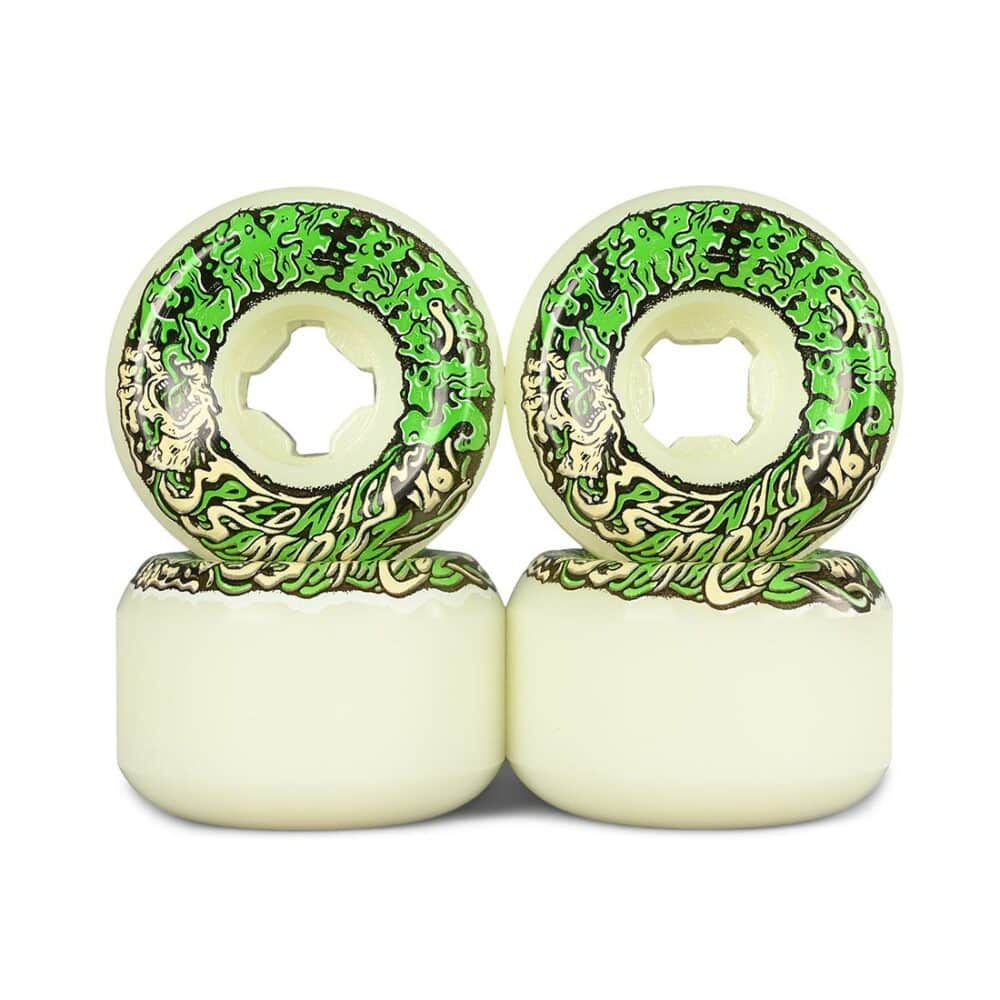 Slime Balls Vomit Mini II 97a 54mm Skateboard Wheels - White/Green