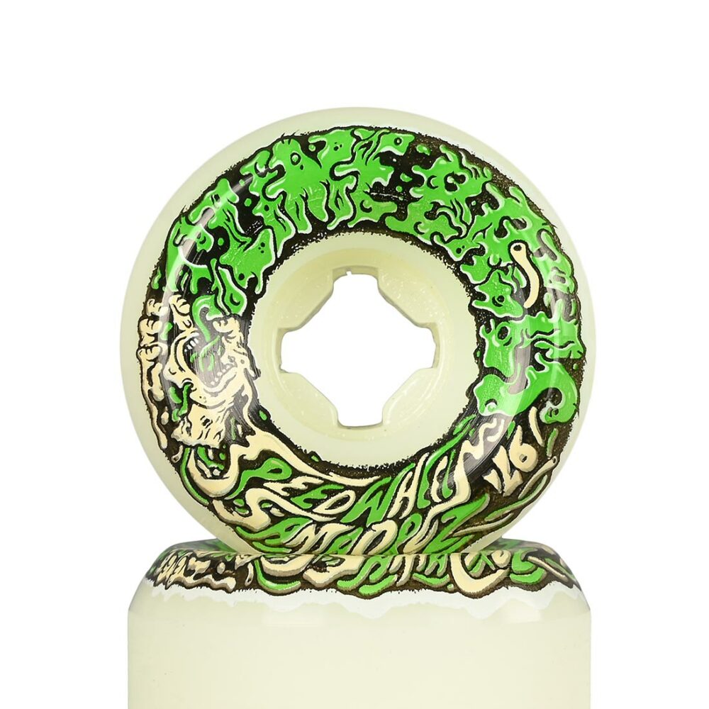 Slime Balls Vomit Mini II 97a 54mm Skateboard Wheels - White/Green