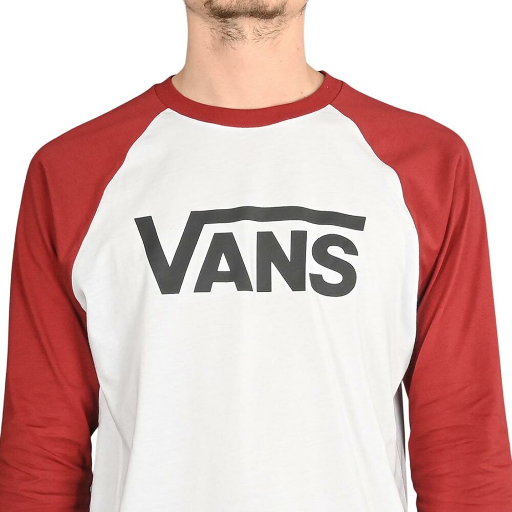 Vans Classic Raglan 3/4 Sleeve T-Shirt - White/Black