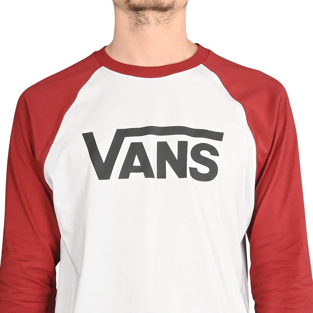 Vans Classic Raglan 3/4 Sleeve T-Shirt - White/Black