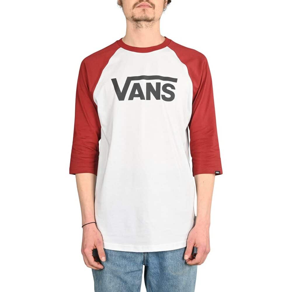 Vans Classic Raglan 3/4 Sleeve T-Shirt - White/Black