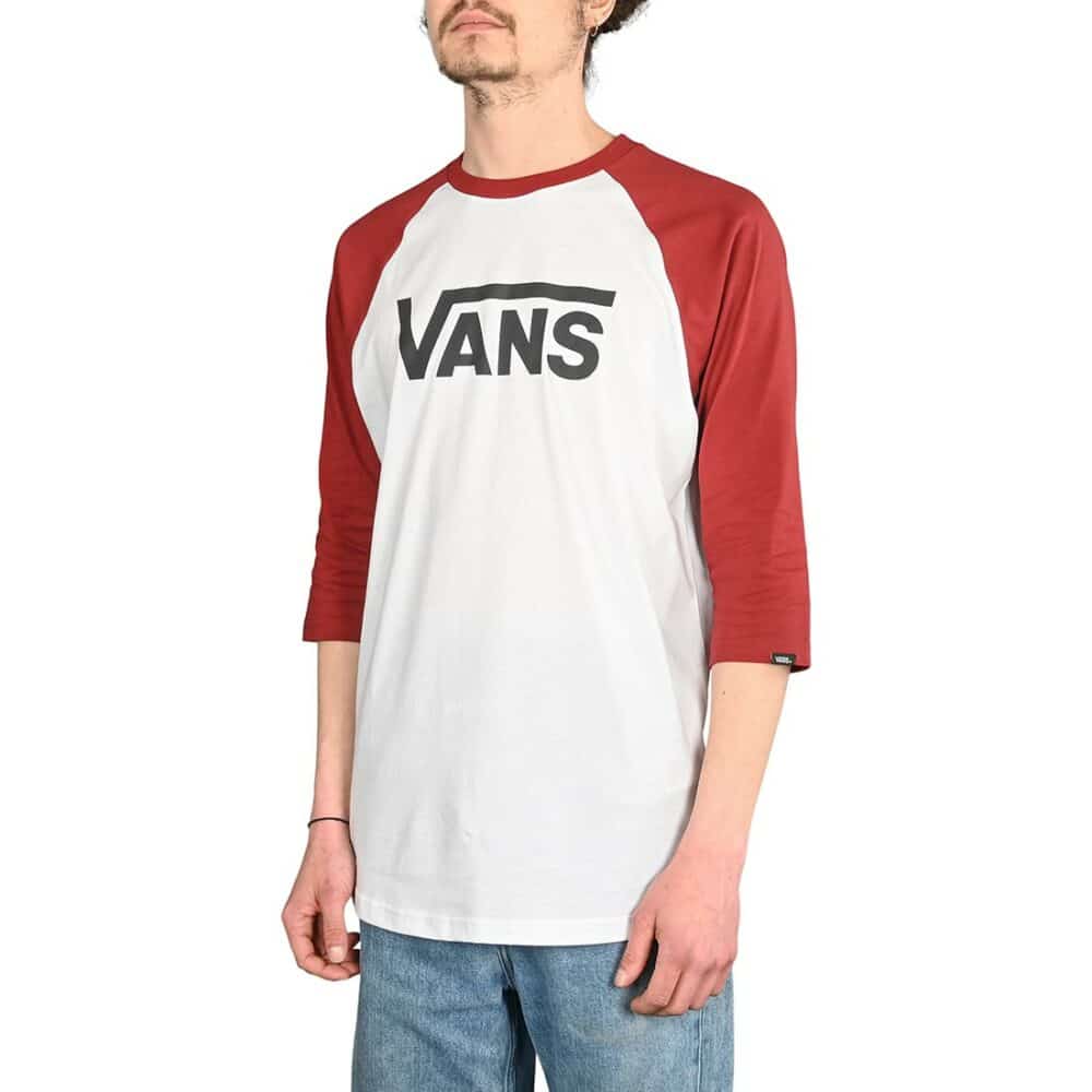 Vans Classic Raglan 3/4 Sleeve T-Shirt - White/Black