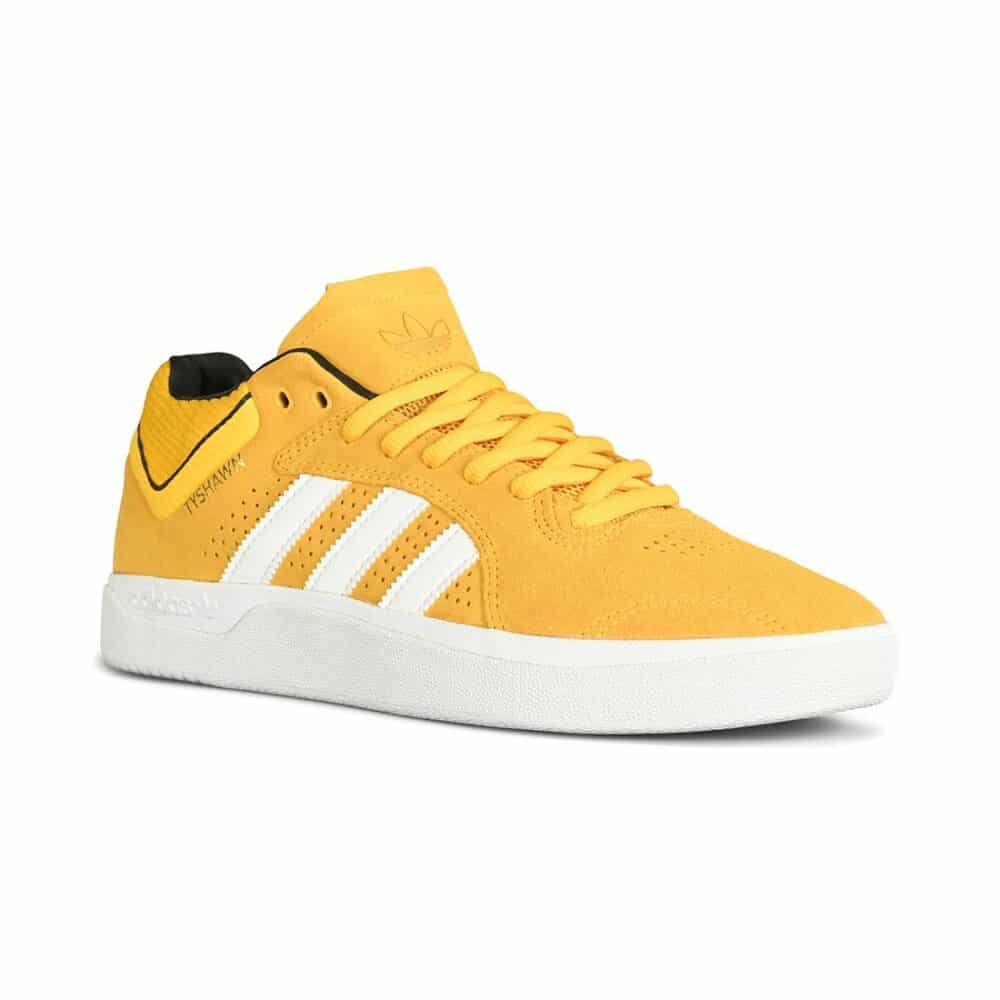 Adidas Tyshawn Skate Shoes - Bold Gold/White/Gold Metallic