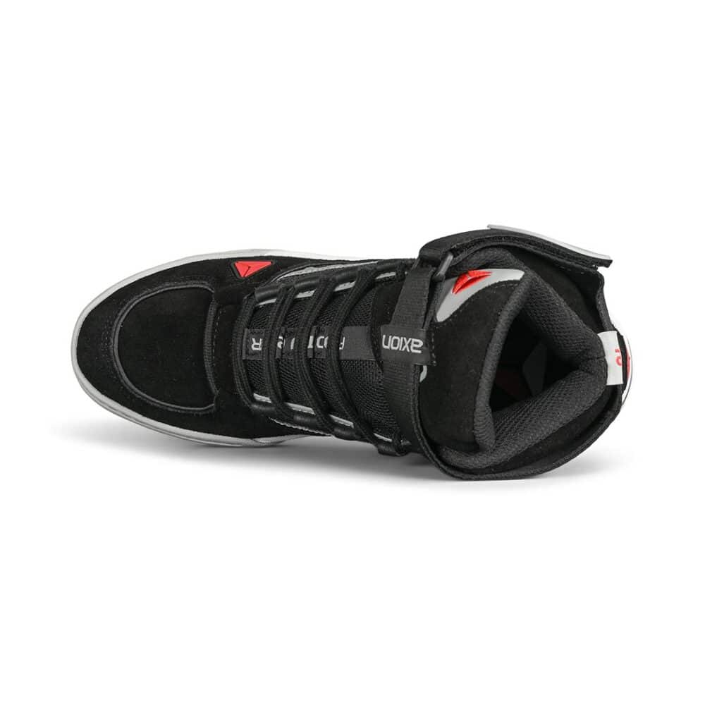 Axion Complex High-Top Skate Shoes - Black/Grey/Red