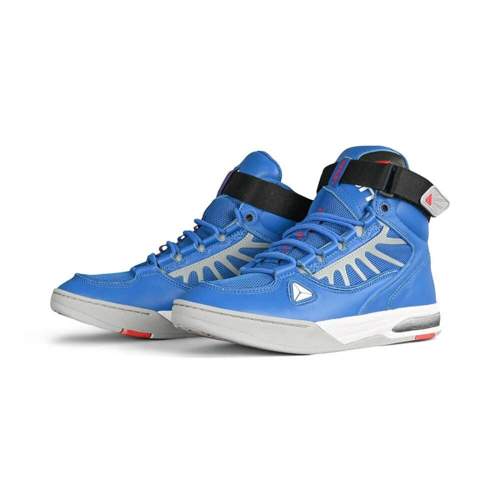 Axion Complex High-Top Skate Shoes - True Blue/Grey