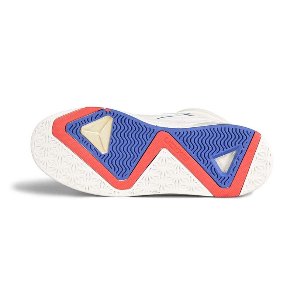 Axion Complex High-Top Skate Shoes - White/Red/Blue