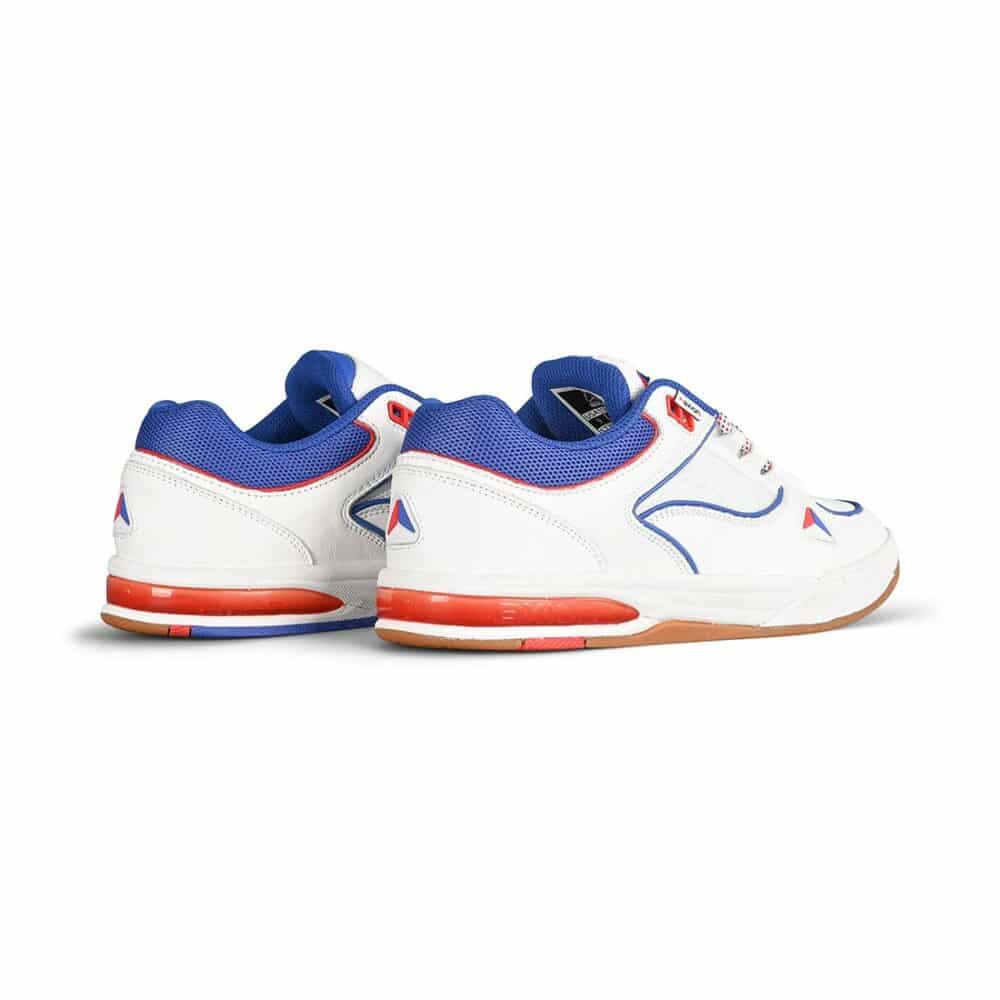 Axion Complex Low Skate Shoes - White/Red/Blue