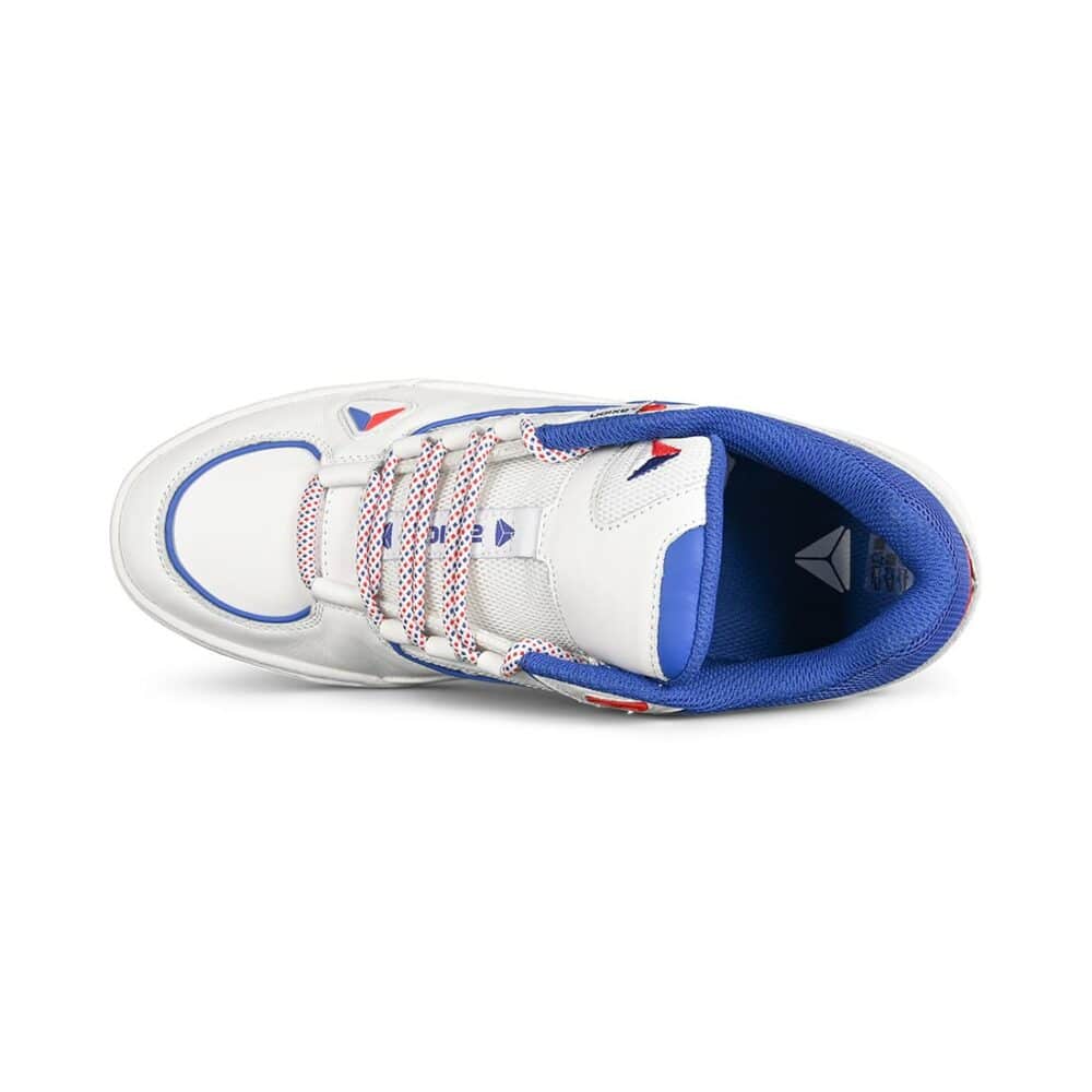 Axion Complex Low Skate Shoes - White/Red/Blue