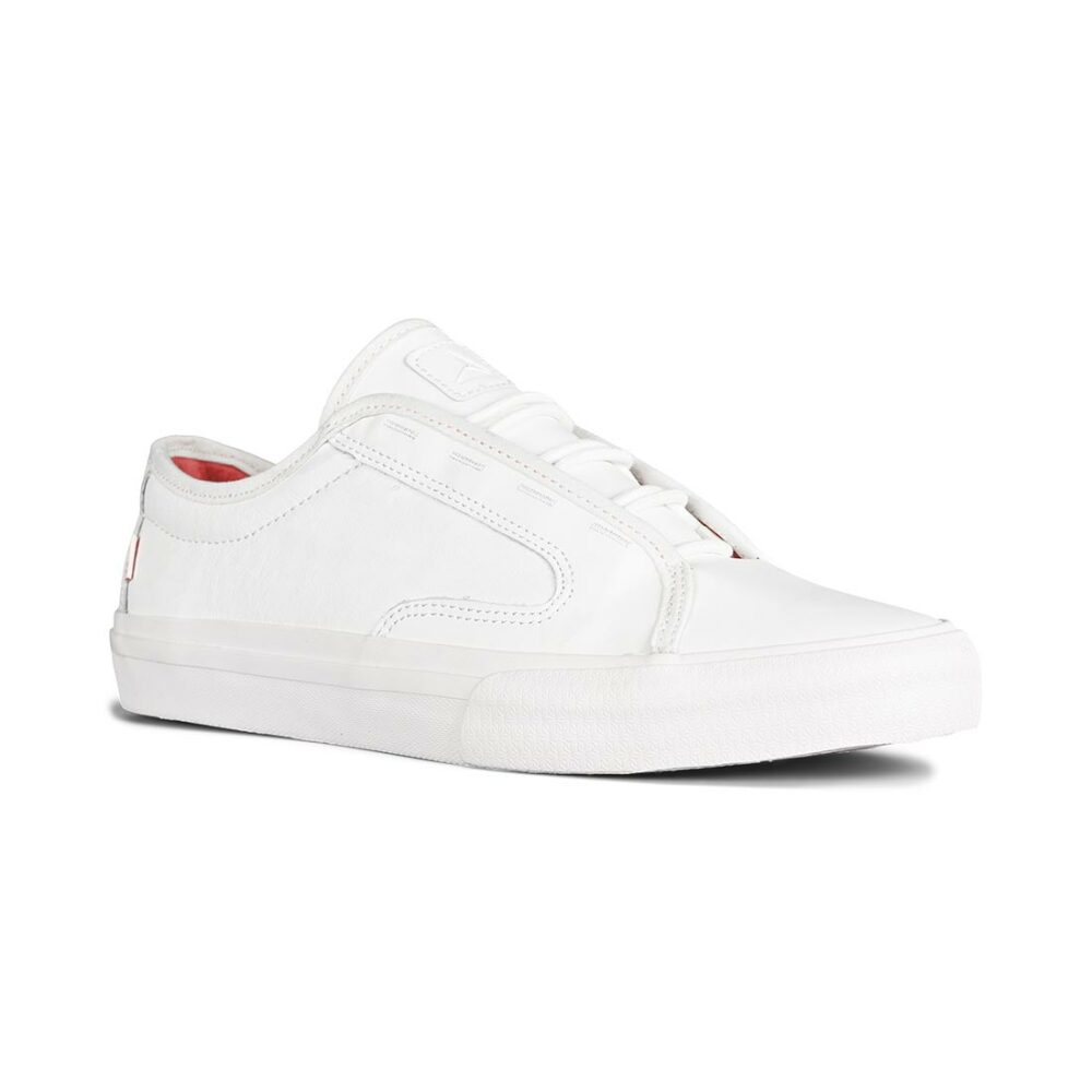 Axion Lowphy Skate Shoes - White/White/Red Ice