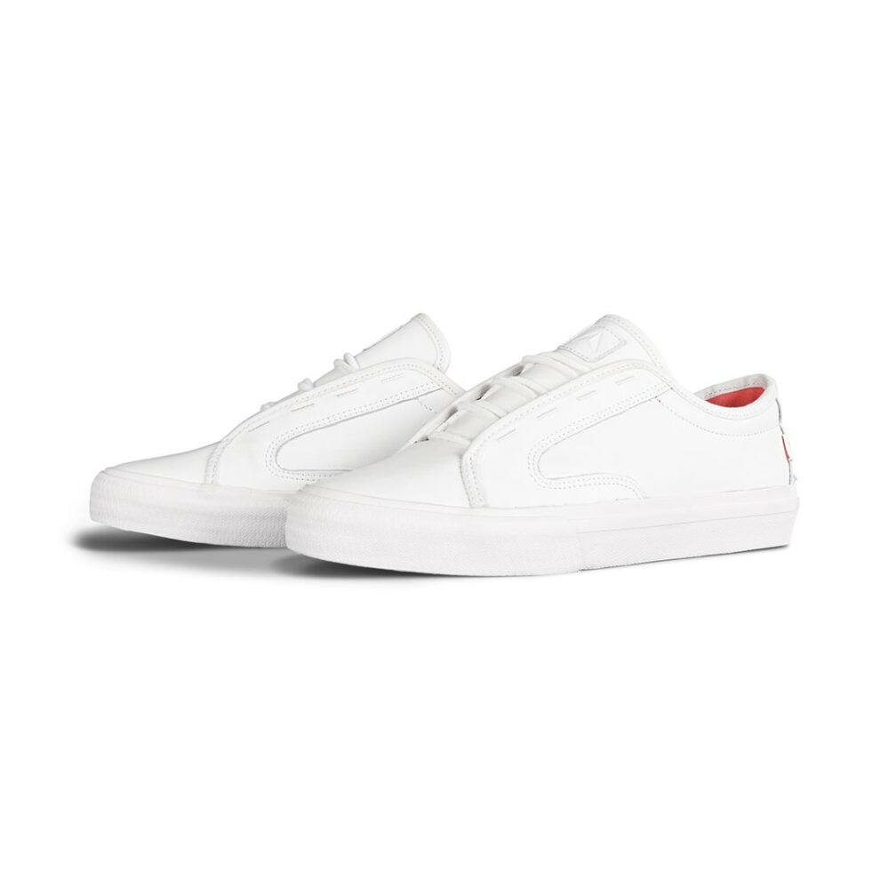 Axion Lowphy Skate Shoes - White/White/Red Ice