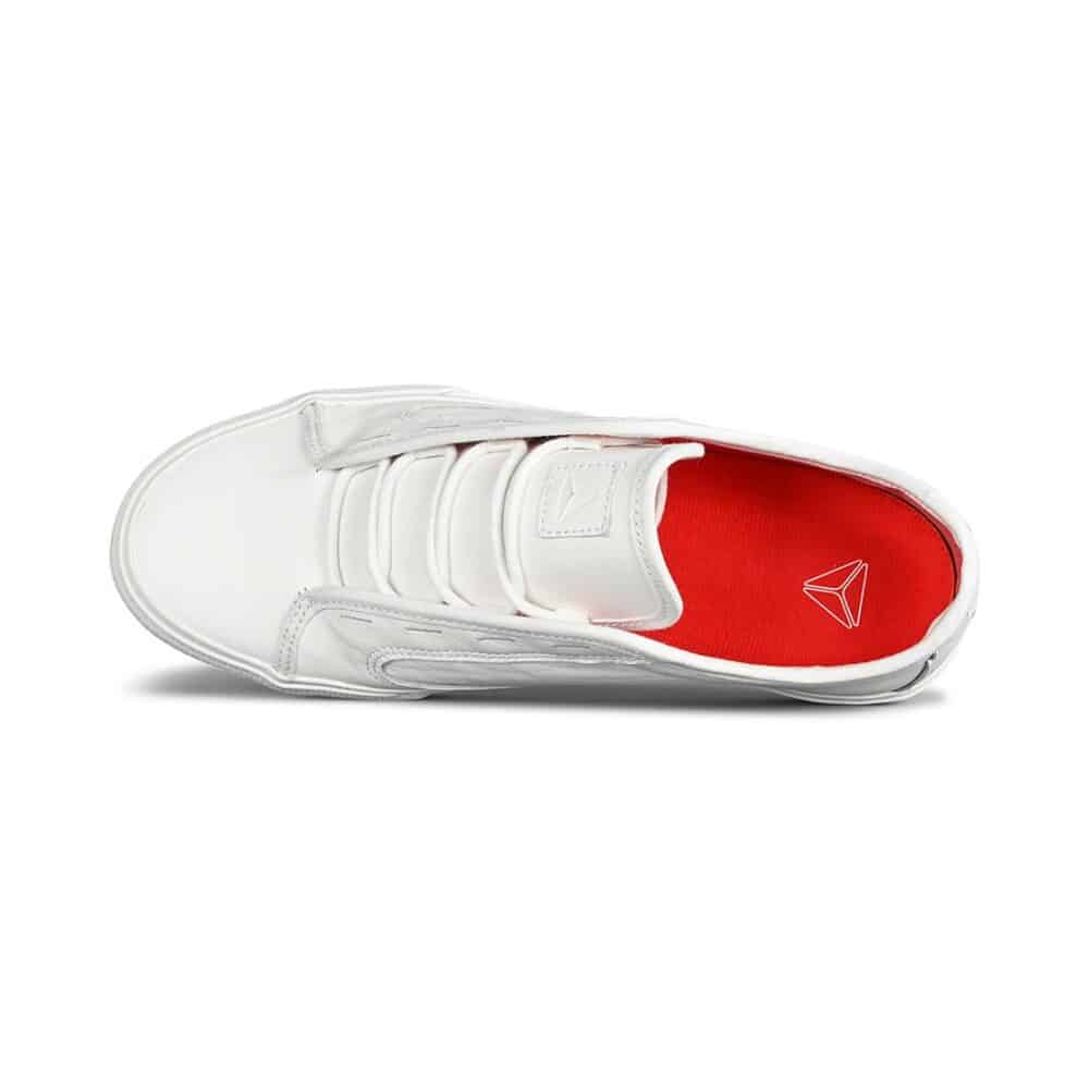 Axion Lowphy Skate Shoes - White/White/Red Ice