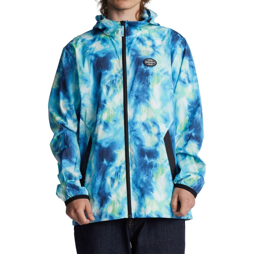 DC Define Print Windbreaker Jacket - Columbia Ice Dye