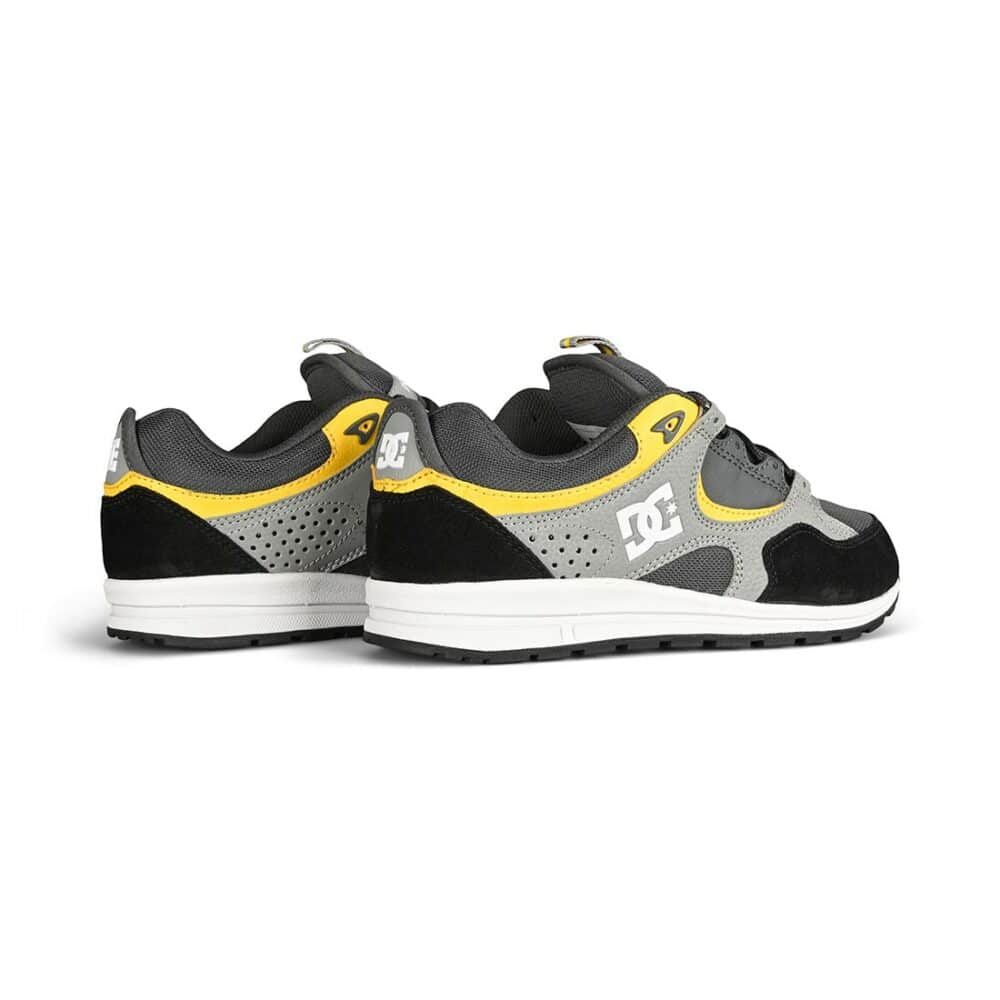 DC Kalis Lite Skate Shoes - Black/Grey/Yellow