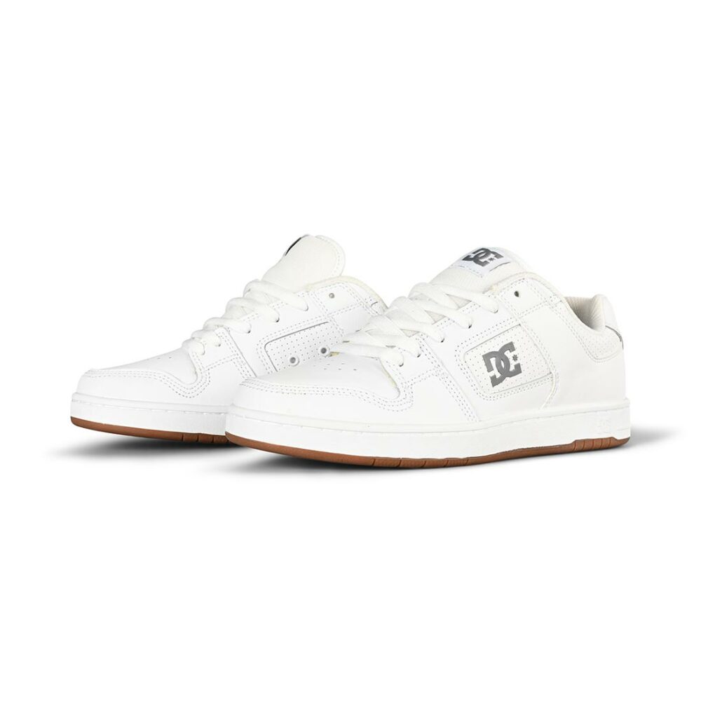 DC Manteca 4 Skate Shoes - White/Battleship/White