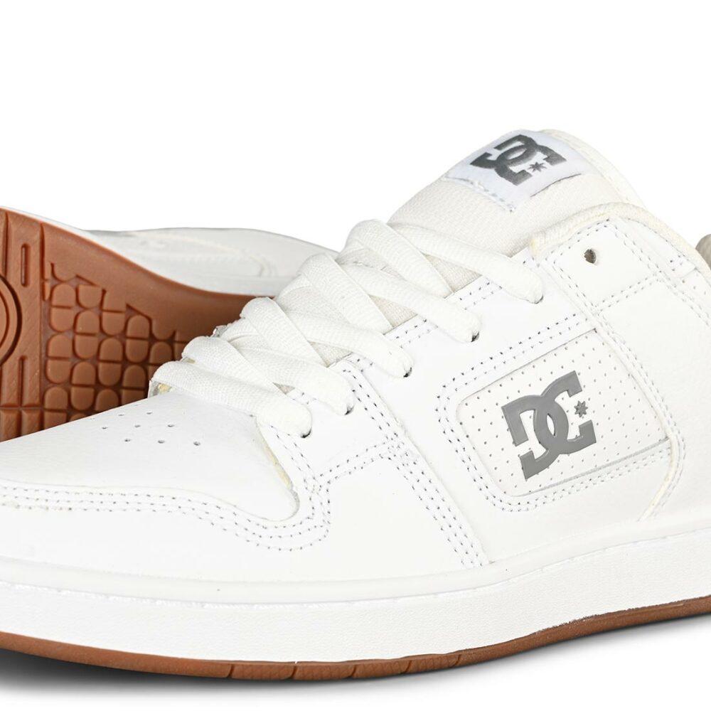 DC Manteca 4 Skate Shoes - White/Battleship/White