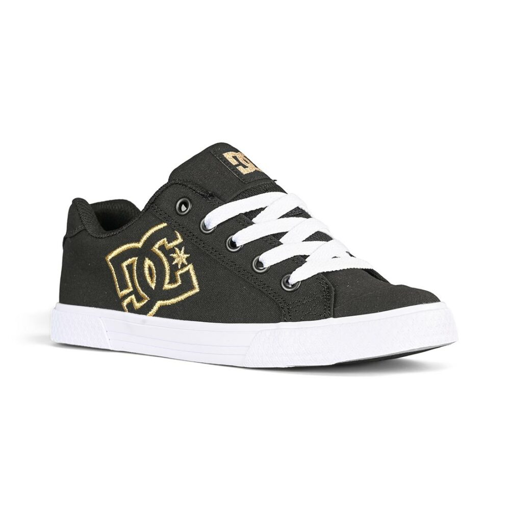 DC Women's Chelsea Skate Shoes - Black/Gold