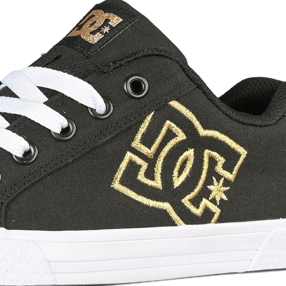 DC Women's Chelsea Skate Shoes - Black/Gold