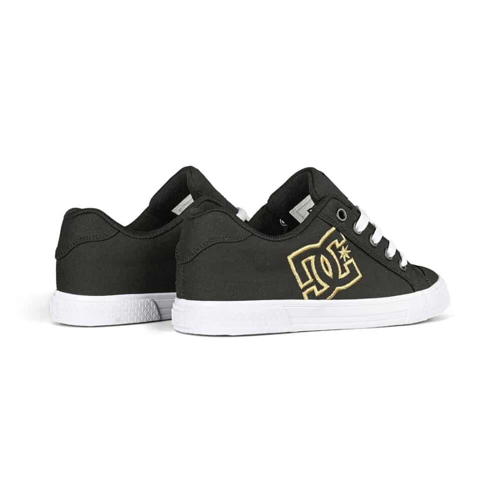 DC Women's Chelsea Skate Shoes - Black/Gold